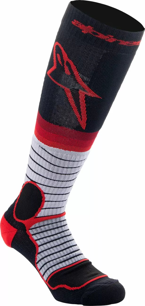 Alpinestars (MX) Sock MX Pro Blk/Gy/Red L 4701524-1215-L