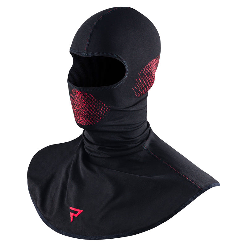 Rebelhorn Balaclava Therm II Schwarz /Rot