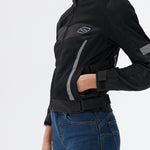 Ozone Lady Textile Mc-Jacket Dart Schwarz