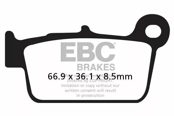 EBC BRAKE PAD CARBON TT DIRT FA367/2TT