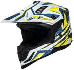 IXS Cross MC Helm 363 2.0 Weiß /Blau /Grippe