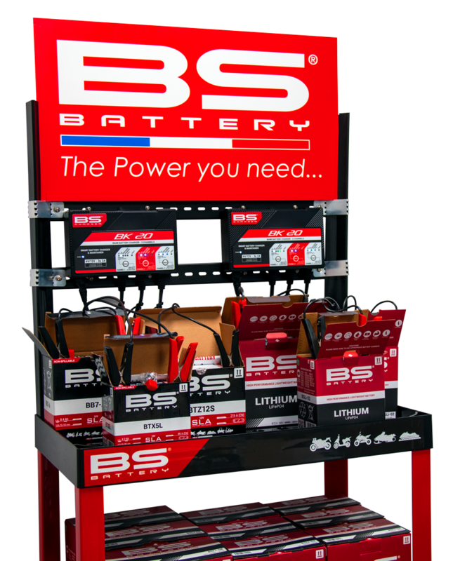 BS BATTERY Display Kit with one BK20 Charger NULL