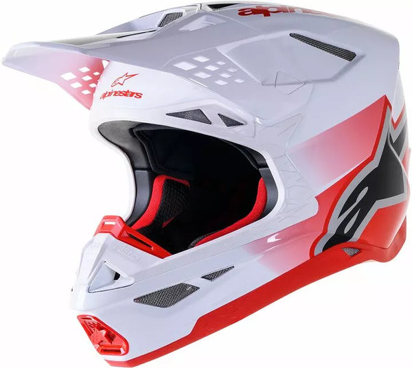 Alpinestars Cross MC Helm Supetech M10 Unite White /Rot