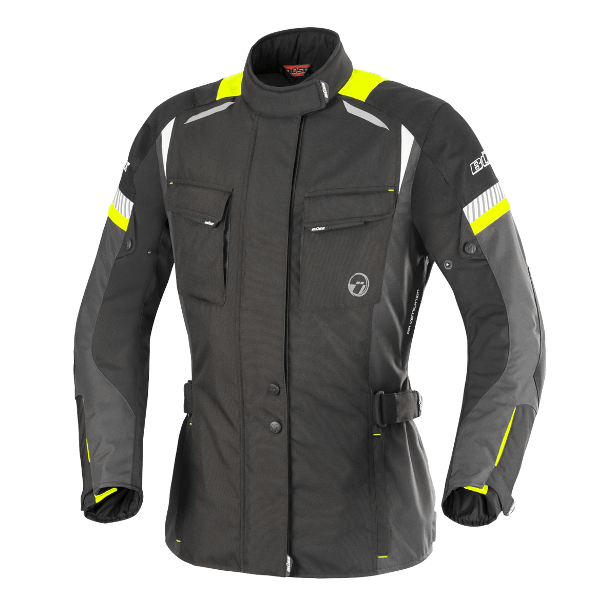 Büse Dam Textile MC Jacke Breno Schwarz /Grippe