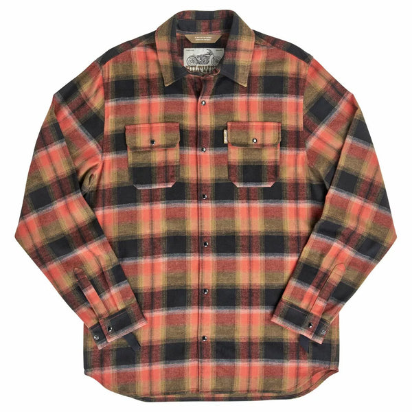 BILTWELL SHIRT FLANNEL HI TEST RUST SM 8128-125-002
