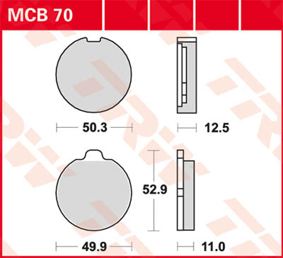 TRW BREAKPAD TRW MCB70 MCB70