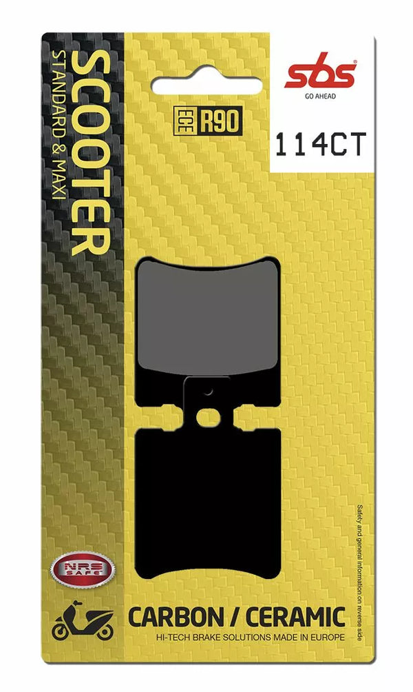 SBS Brake Pad Car/Cer Scoot 114ct