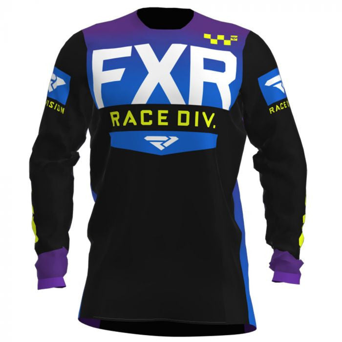 FXR Helium MX Kreuzpullover 20 Schwarz /Lila /Blue Fade