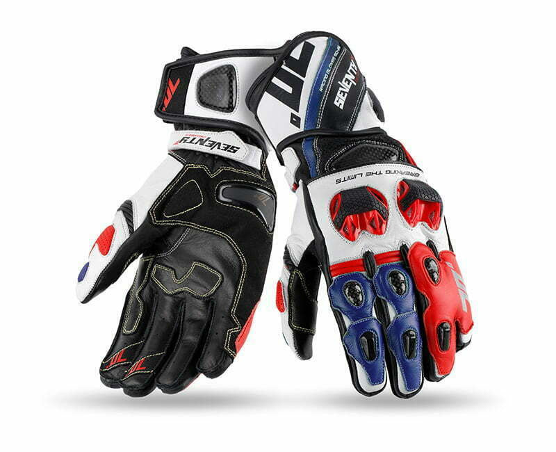 Seventy MC-Sport Gloves SD-R12 White /Blue /Red