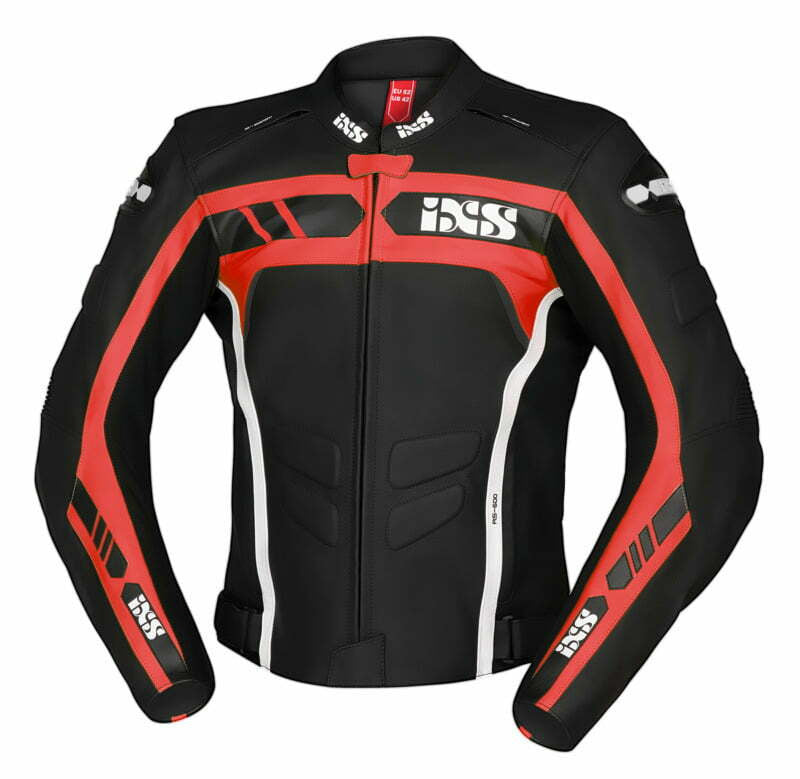 IXS MC-Skin-Jacke LD RS-600 1.0 Schwarz /Rot /Weiß