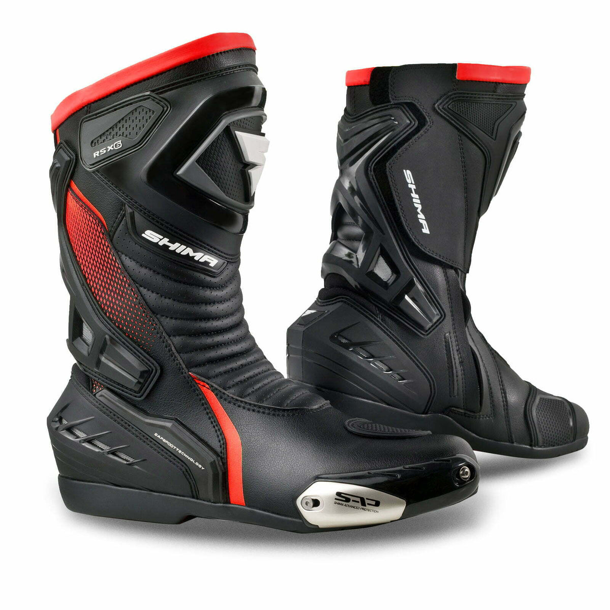 Shima Sport MC Boots RSX-6 Black /Rot