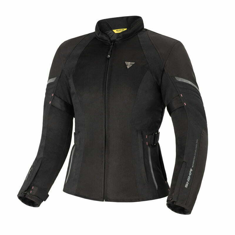 Shima lady textile mc jacket jet black