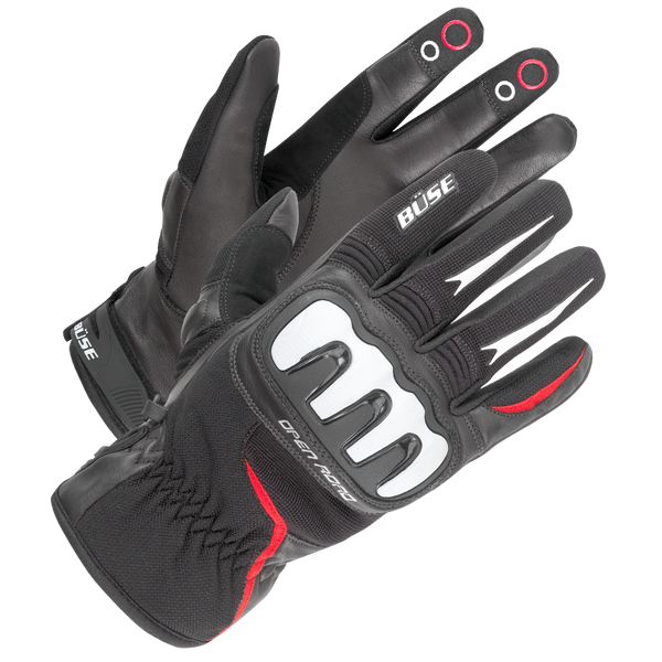 BÖSE Mc-Handschuhe Open Road Sport Schwarz /Rot 
