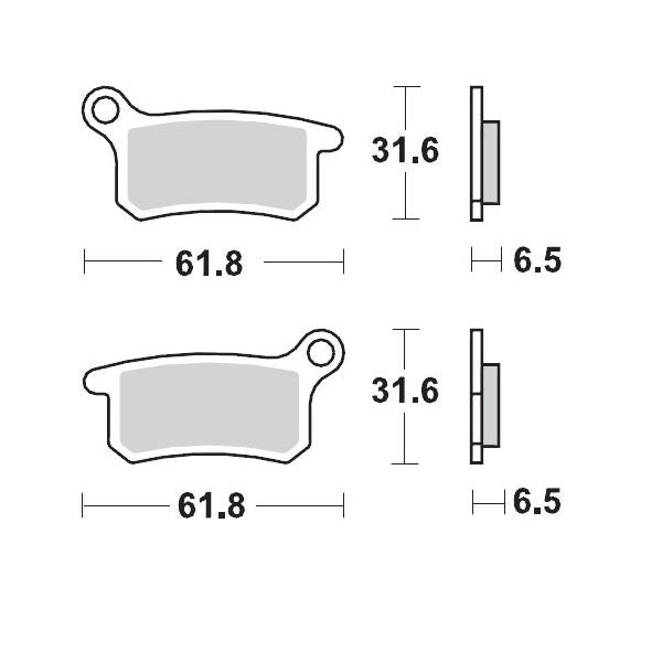 Moto-Master Brake Pad Racing 094611