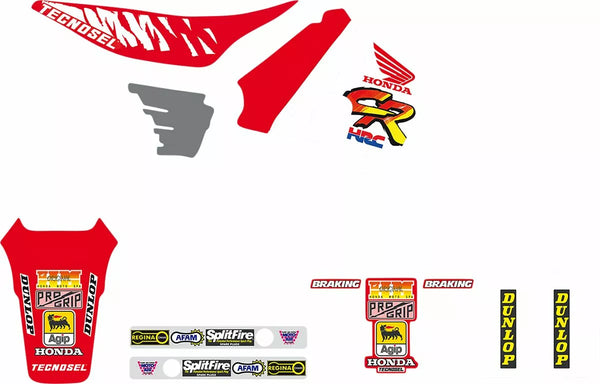 Tecnosel Grafik -Kit -Team Honda 91 21V00