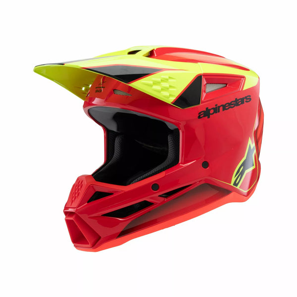 Alpinestars (MX) Helm YTH SM3 Fray Rd/Yl/Bk Y 8301725-3051-ol