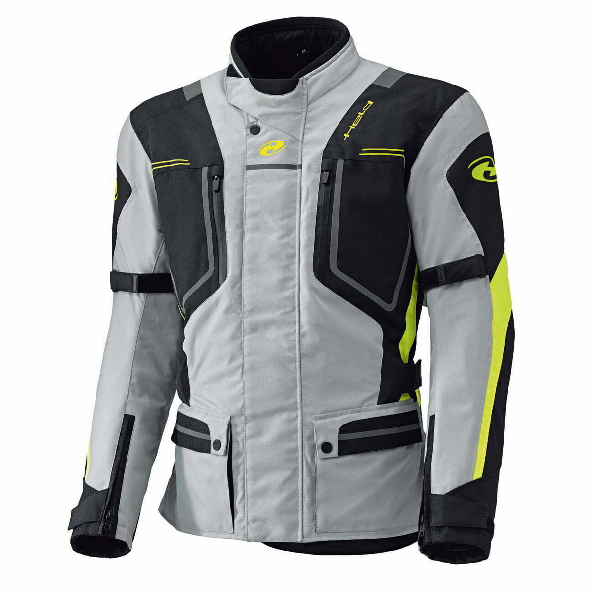 Held Textil Mc-Jacke Zorro Grau /Flu 