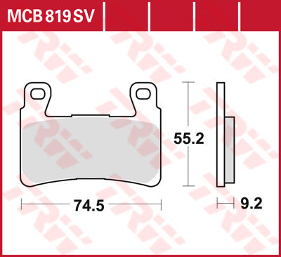 TRW BREAKE PAD MCB819SV MCB819SV