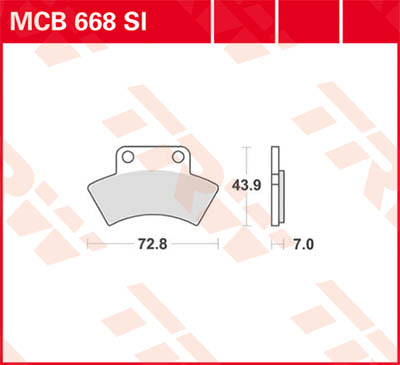 TRW BREAKPAD TRW MCB668SI MCB668SI