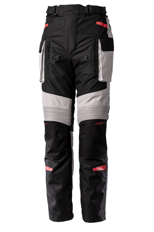 RST ENDURANCE CE Textile Pants - Black/Silver/Red Size 4xl Short Leg 103027Red -42