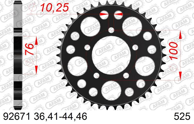 AFAM STAEL STAHRE HINTER -Kettenrad 92671 - 525