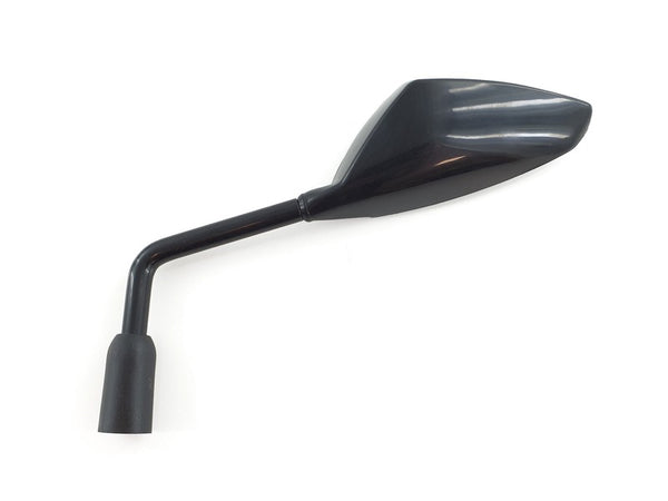 V PARTS Links Spiegel mit Adaptern Universal - Schwarz (1 Stück) PT12922 