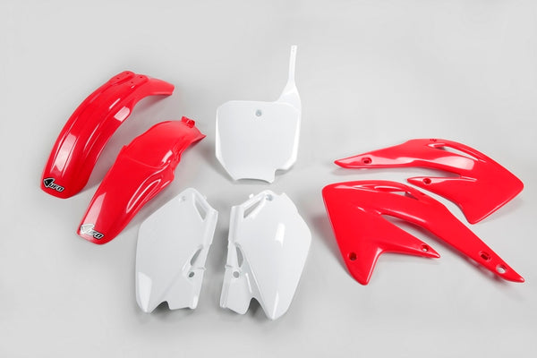 UFO Plastik-Kit OEM Farbe Rot/Weiß Honda CR85R/RB HOKIT109@999 