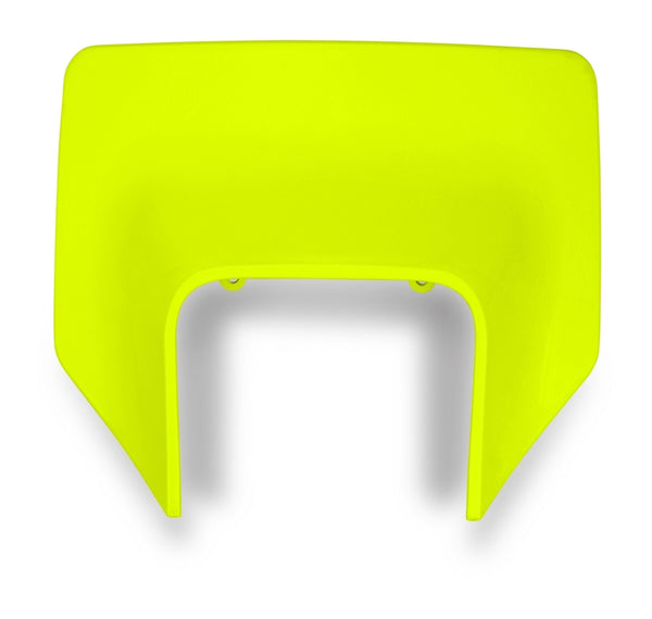 UFO Front Plate Husqvarna Neon Yellow Husqvarna HU03387#Dflu