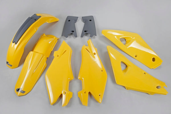 UFO Plastic Kit Oem Color Yellow/Gray Husqvarna CR125/250 Hukit601@999