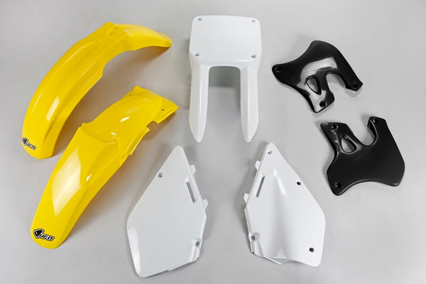 UFO -Kunststoff -Kit OEM -Farbe Suzuki RM125/251 Sukit393@999