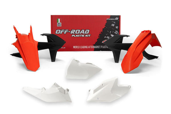 RACETECH Kunststoffkit OEM-Farbe (2018) Rot/Schwarz/Weiß KTM R-KITKTM-OEM-418 