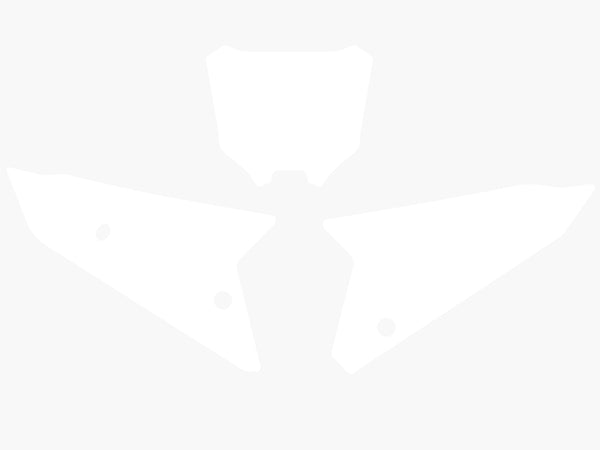 Blackbird Plattenaufkleber weiße Honda CRF450 3147/000005