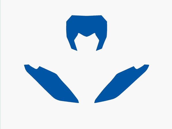 Blackbird Plattenaufkleber Blau Fantic xx 3f00/000007