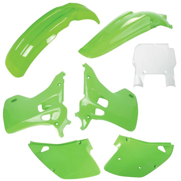 Polizeihafen -Kunststoff -Kit OEM -Farbe - Kawasaki KX 125/250 91337