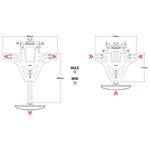 Highsider Akron-Rs Pro, Nummernschildinhaber Universal 280-201 PS