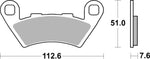 Tecnium Street Performance Sintered Metal Brake Pads - MF444 (KL Brera) 1122542