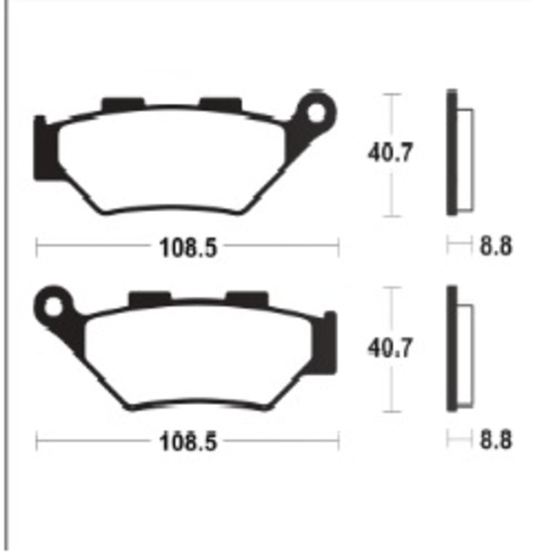 Tecnium Sintered Metal Brake Pads - MF483 1122849