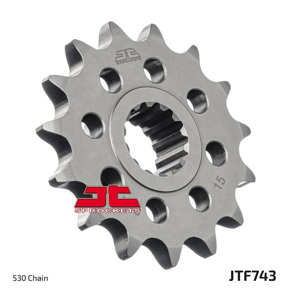 JT Sprock's Steel Noise -Free Front Sprock 743 - 530 JTF743.15RB