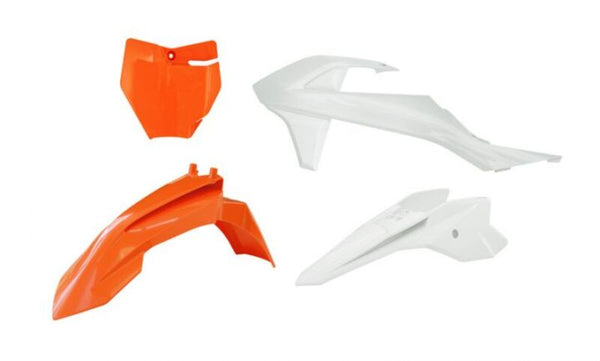 Racetech Plastic Kit-4 Teile Orange /Weiß bis KTM R-Kitktm-AR4-050
