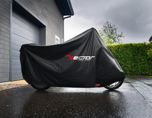 Vektor H2O Heavy Duty Outdoor -Schutz - Motorrad/Roller mit Top -Gehäuse und Windschutzscheibe