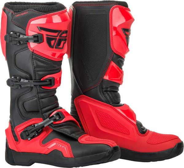 Fly Racing Maverik Stiefel - Rot/Schwarz 364-67307
