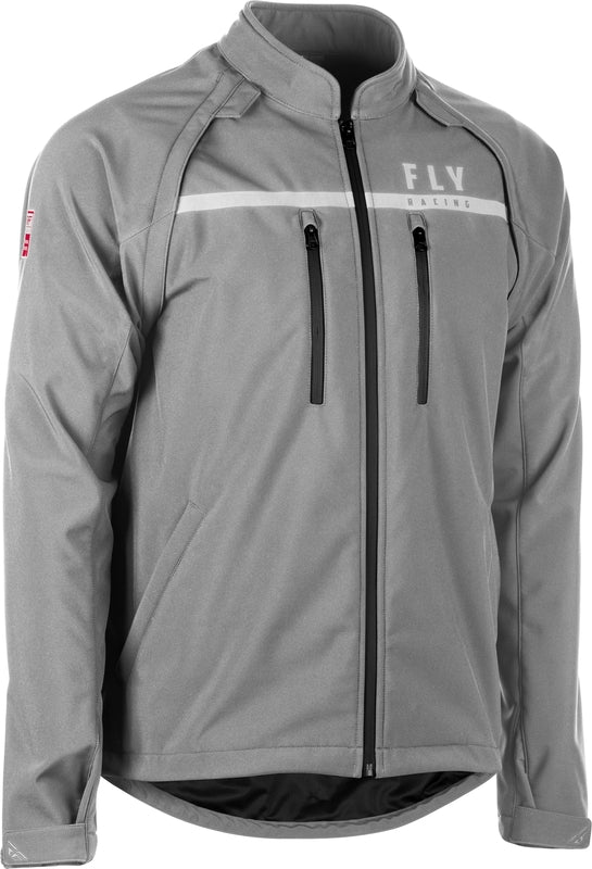 Fly Racing Patrol Softshell Jacke - Grau 373-687m