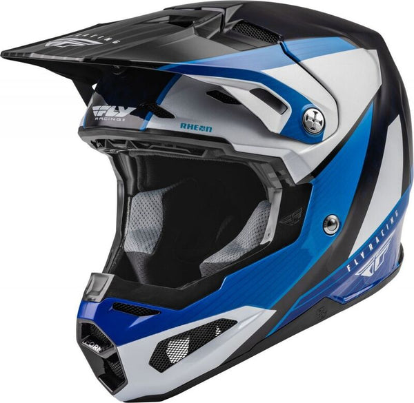 Fly Racing Formula Carbon Prime Helmet Blue/White/Blue Carbon LG 73-4430L