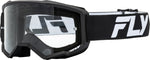 FLY Racing Focus Crossglasögon Vit/Svarta – Klar Lins