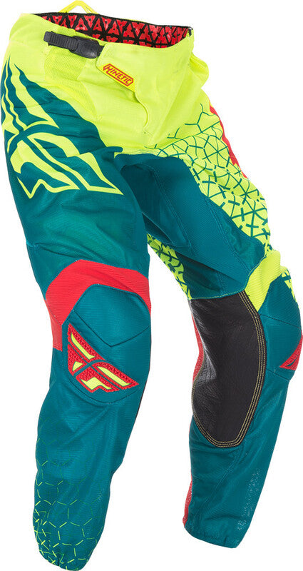 Fly Racing Kinetic Trifecta Mesh Pants-Hi-Vis/Teal 370-33828