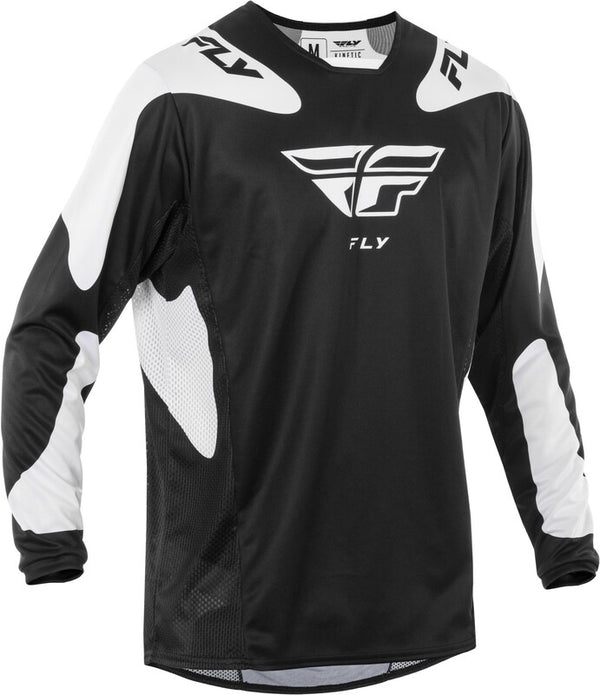 Fly Racing Kinetic Sym Jersey - Schwarz/Weiß 378-4212X