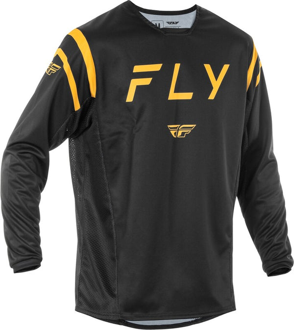 Fly Racing Kinetic Center Trikot - Schwarz/Gold 378-520s