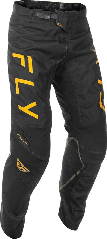 Fly Racing Kinetic Center Hosen - Schwarz/Gold 378-53028