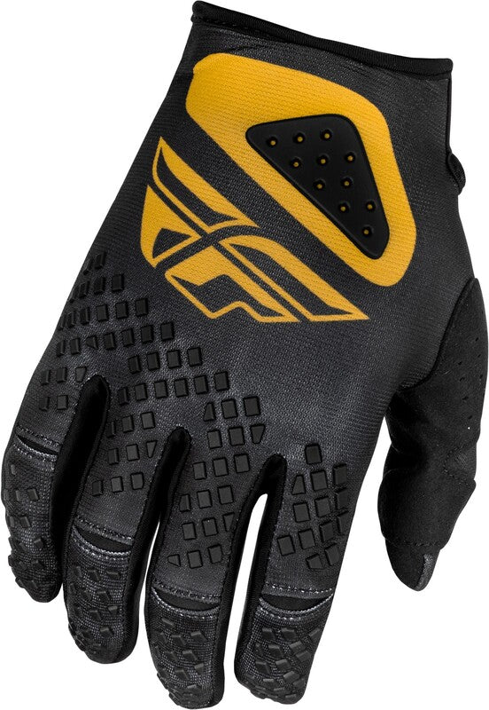 Fly Racing Kinetic Center Gloves - Black/Gold 378-5102X