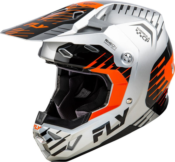 Fly Racing Formula CP Slice Helmet - Gray/Orange/Black 73-0053L